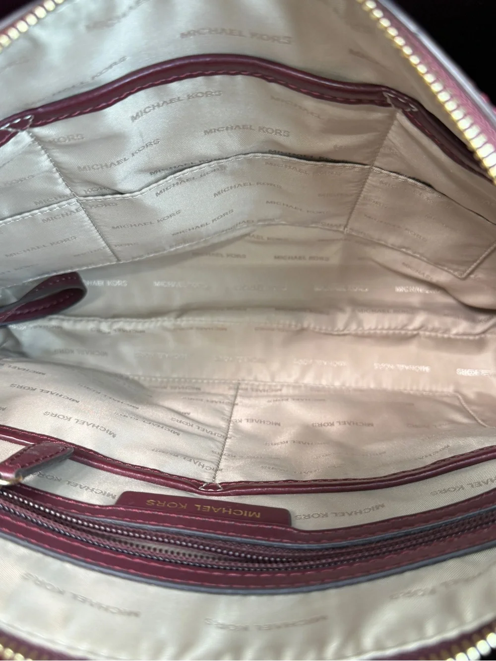 Michael Kors Large Mercer in Oxblood